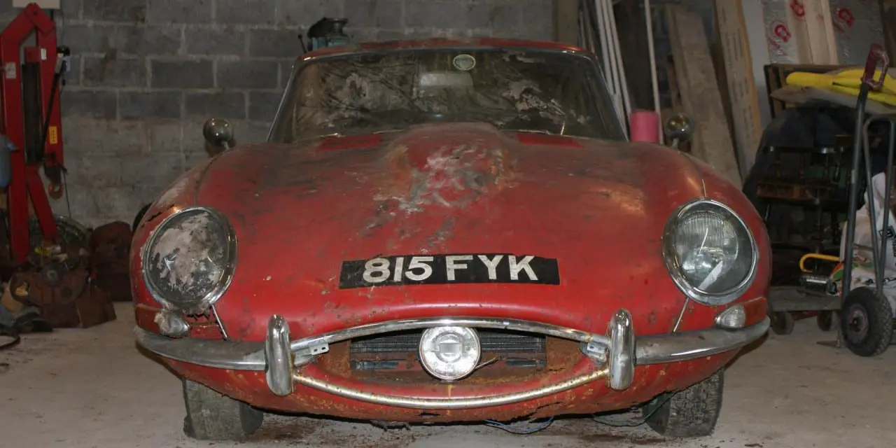 Jaguar E-Type Beatles Barn Sell for £57,900