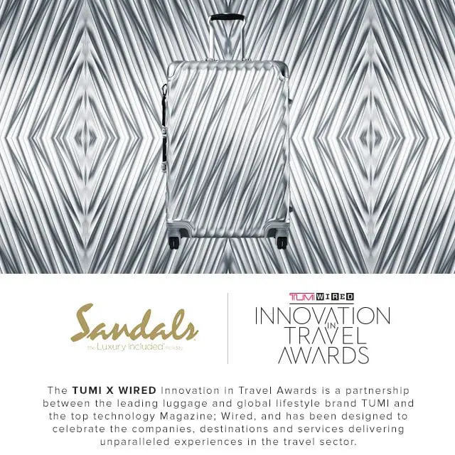 Win the luxury holiday of a lifetime – Tumi x Wired Innovation in Travel Awards