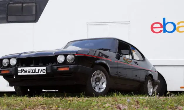 Ebay Restoration Live at Silverstone Classic with a Capri