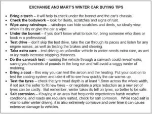 ExchangeandMartchart 300x225 - WINTER CAR BUYERS CAN BAG A BARGAIN SAYS EXCHANGE & MART