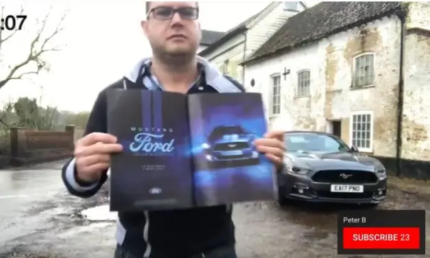 Peter Boswell makes a film with a Ford Mustang
