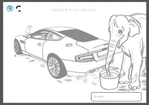 Colour your very own Aston and you might win a prize! Page 1 300x212 - Colour your very own Aston and you might win a prize!