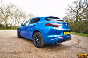 Alfa Romeo Stelvio Veloce Reviewed by Brown Car Guy Alfa rear 300x200 - Alfa Romeo Stelvio Veloce Reviewed by Brown Car Guy
