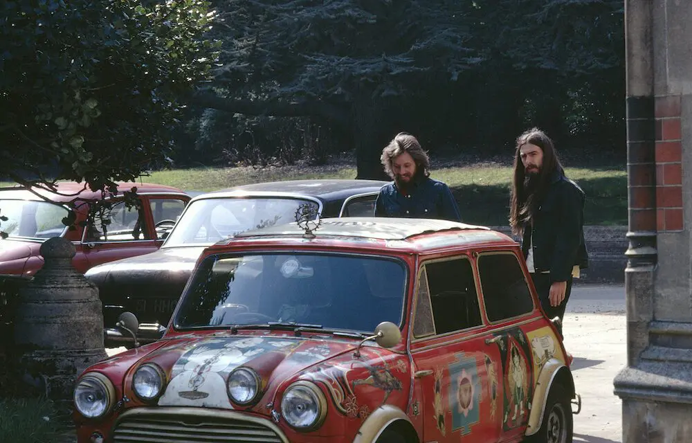Beatles Minis Reunited at London Classic Car Show