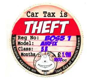 Free Car Mag does Stickers Taxation is Theft 300x266 - Free Car Mag does Stickers