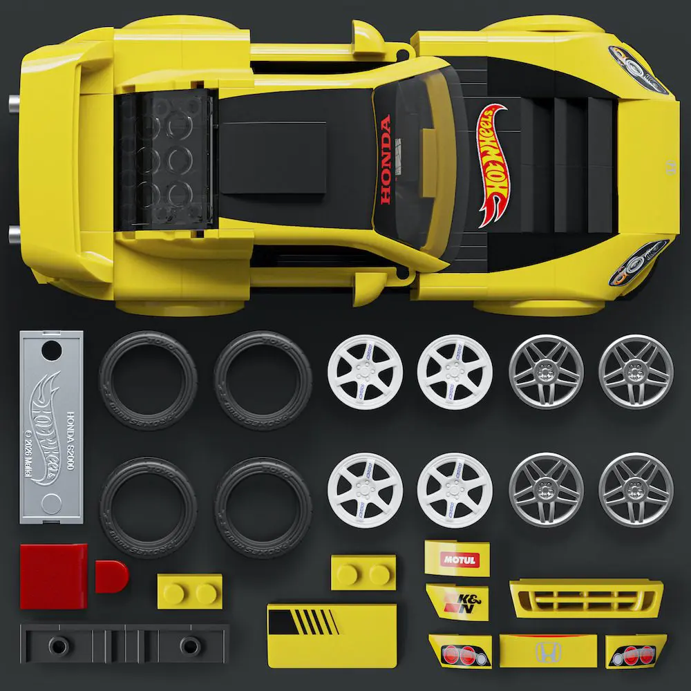 Mattel Brick Shop™ and Hot Wheels® Collector Builds Honda Hot Wheels S2000 Parts - Mattel Brick Shop™ and Hot Wheels® Collector Builds