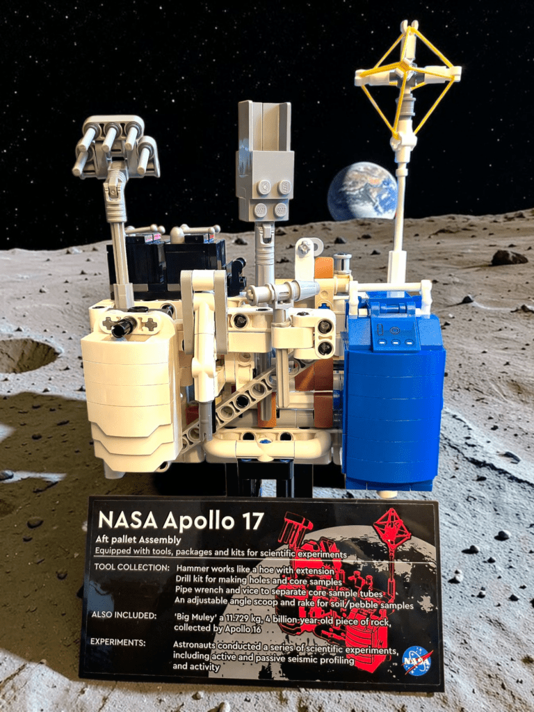 Building a Lego Technic NASA Apollo Lunar Roving Vehicle with Kiran Parmar AFT PALLET ON STAND 768x1024 - Building a Lego Technic NASA Apollo Lunar Roving Vehicle with Kiran Parmar