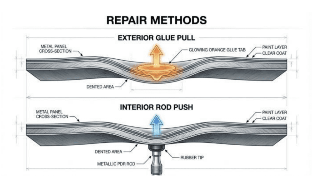 The Ultimate Hail Dent Repair Guide: Remove Dents Safely Without Damaging Paint Repair Methods 1024x592 - The Ultimate Hail Dent Repair Guide: Remove Dents Safely Without Damaging Paint