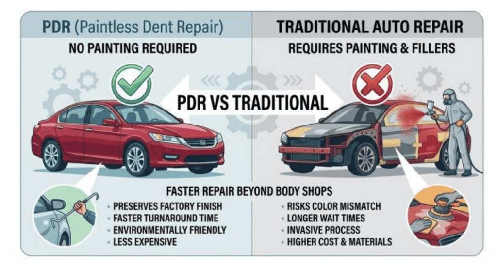 The Ultimate Hail Dent Repair Guide: Remove Dents Safely Without Damaging Paint Tools needed for PDR 1024x549 - The Ultimate Hail Dent Repair Guide: Remove Dents Safely Without Damaging Paint
