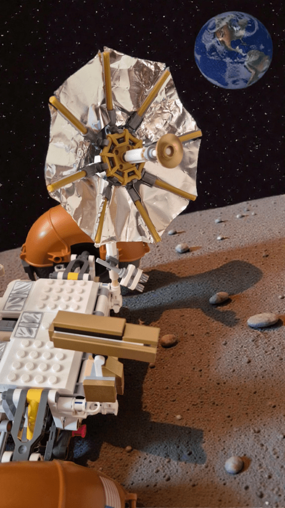 Building a Lego Technic NASA Apollo Lunar Roving Vehicle with Kiran Parmar UMBRELLA FOIL UPGRADED BY KIRAN 1 576x1024 - Building a Lego Technic NASA Apollo Lunar Roving Vehicle with Kiran Parmar