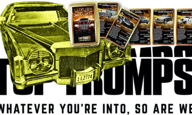 ISSAC HAYES GOLD PLATED CADILLAC PART OF NEW TOP TRUMPS LIMITED EDITION LUXURY CARS PACK