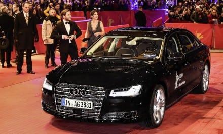 ROBOT AUDI A8 GETS FILM STAR TO THE RED CARPET