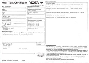 MOT Certificate JGU 213K Exp 05 02 16 300x212 - Eddie the Eagle's Van - Update