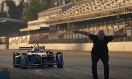 Man vs Formula E car