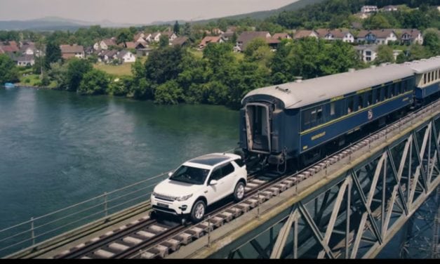 Land Rover Discovery Sport vs 100 tonne train
