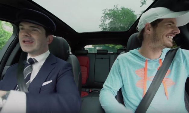 Jimmy Carr is Andy Murray’s Secret Chauffeur in a Jaguar F-Pace