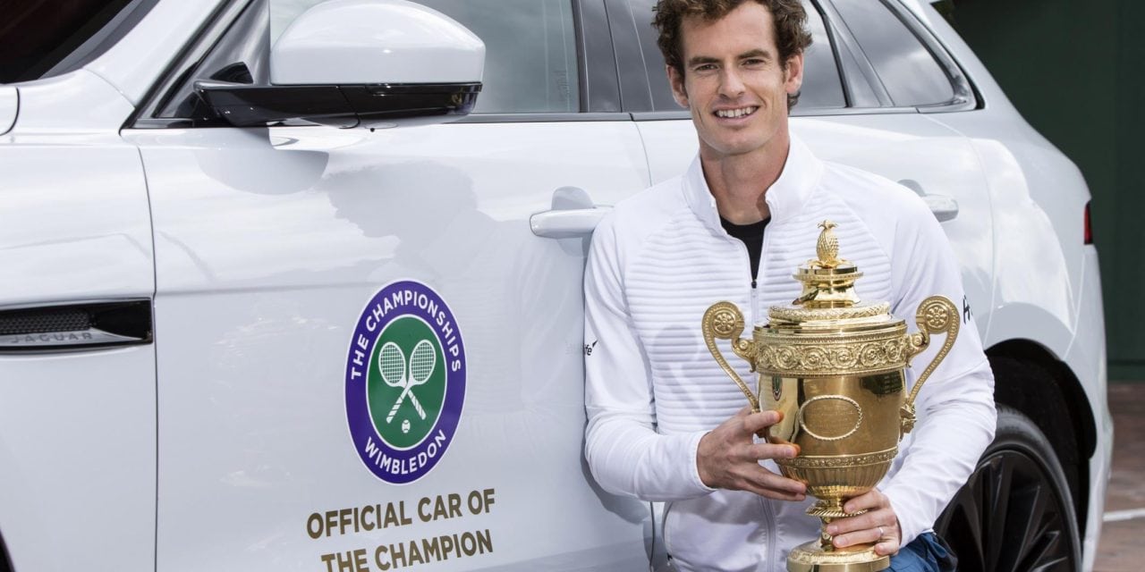 Andy Murray’s official winners car is a jaguar F-Pace