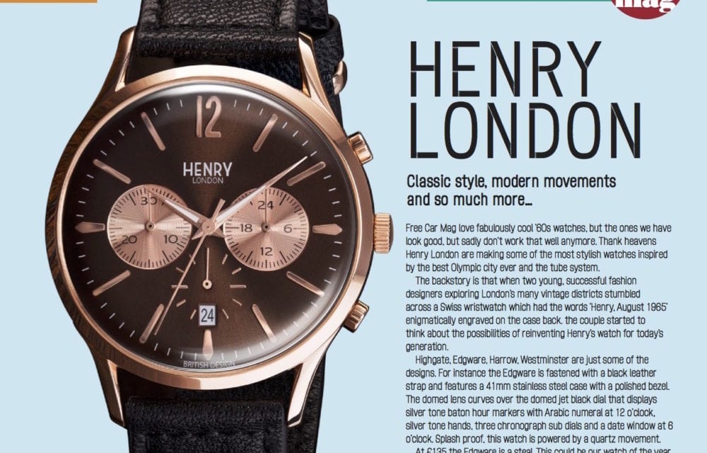 Henry London – Free Car Mag’s Favourite new watch opens store