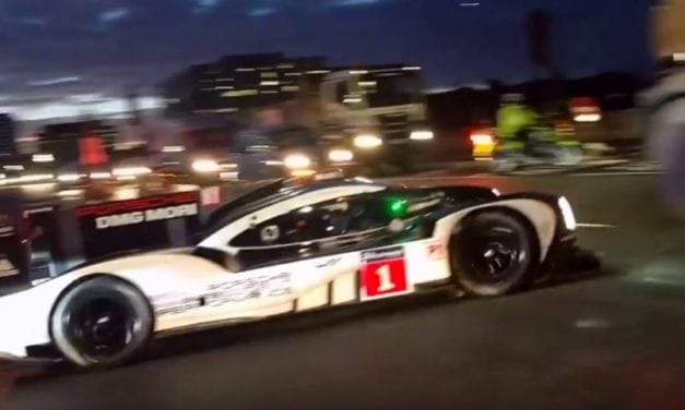 Mark Webber takes to the streets of London in the Porsche 919