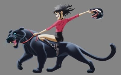 Gorillaz Noodle Jaguar 400x250 - Celebrities
