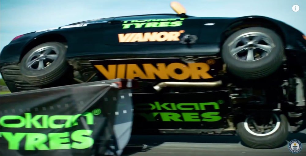 Fastest side wheelie in a car Guinness World Records Free Car Mag
