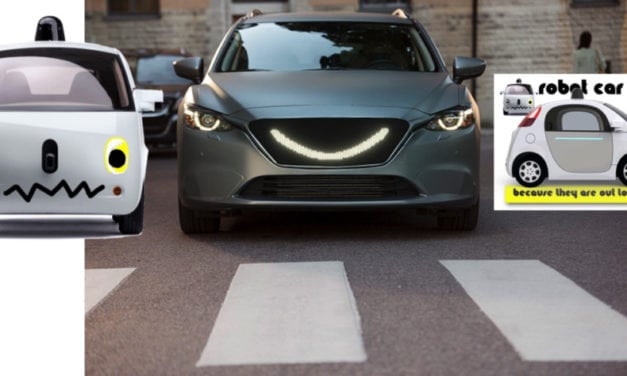 Robot Cars – Don’t worry they are only smiling at you…