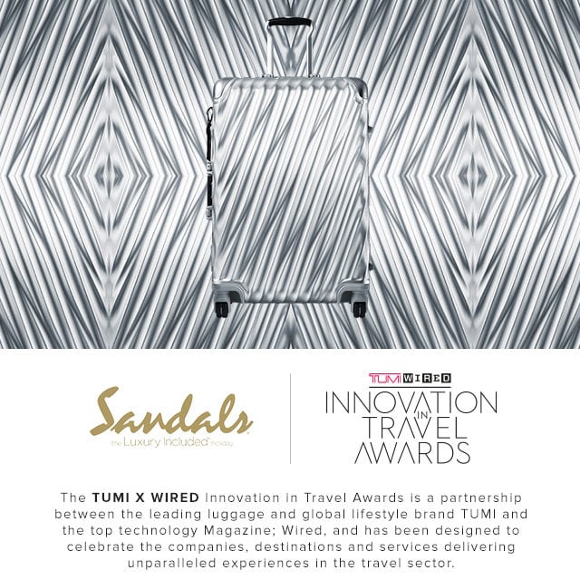 Win the luxury holiday of a lifetime – Tumi x Wired Innovation in Travel Awards
