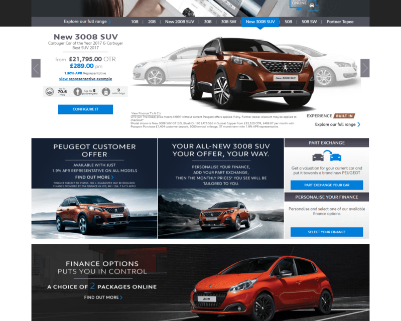 Peugeot World First – Buy a Pug completely online