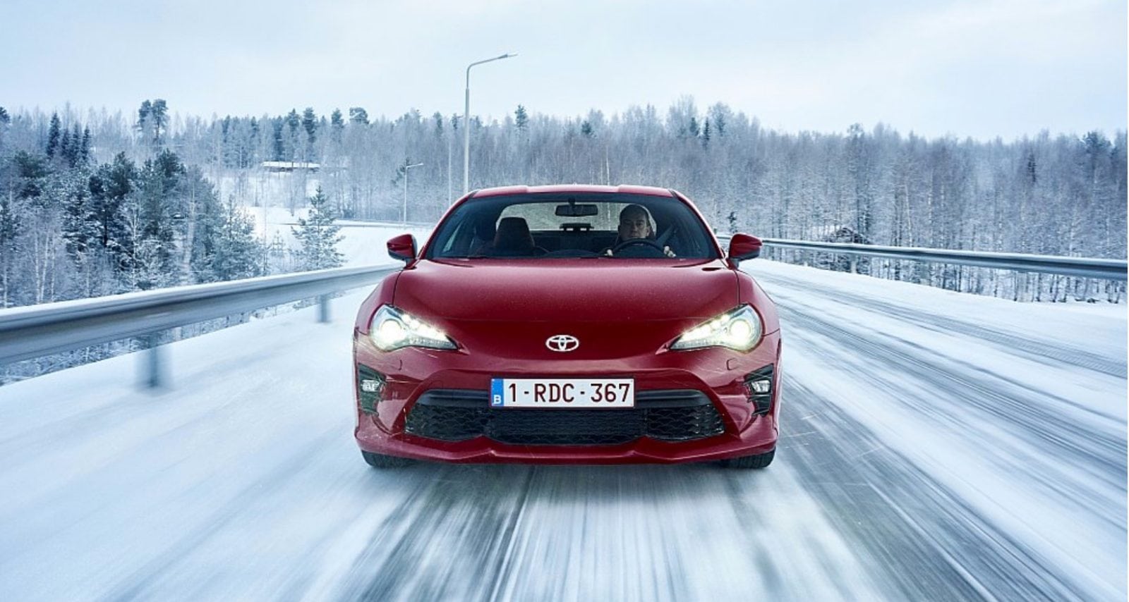 Toyota GT86 in the snow. Free Car Mag