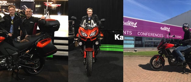 Olympic Champion, Jason Kenny OBE collects brand‑new Kawasaki Versys 1000 Grand Tourer