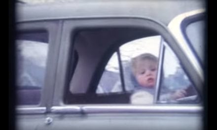 Toddler Drives Vauxhall