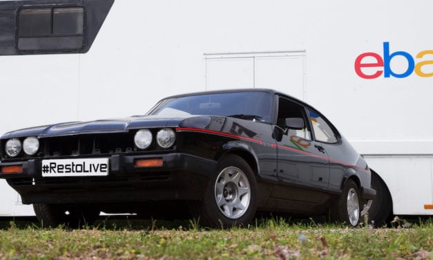 Ebay Restoration Live at Silverstone Classic with a Capri