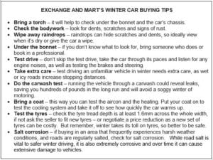 ExchangeandMartchart 300x225 - WINTER CAR BUYERS CAN BAG A BARGAIN SAYS EXCHANGE & MART