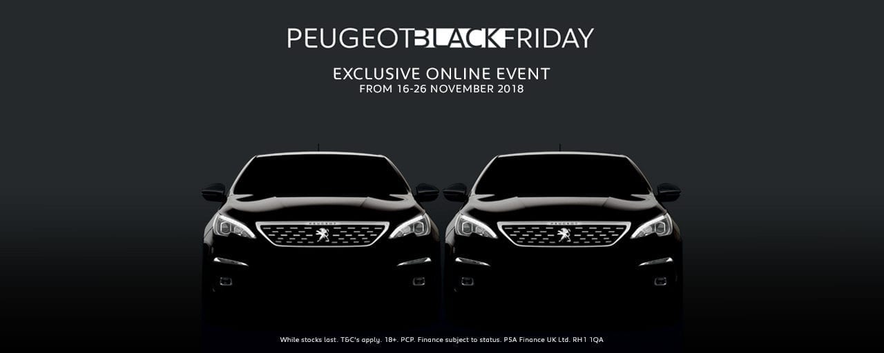 PEUGEOT ‘BLACK FRIDAY’ GREAT DEALS ONLINE