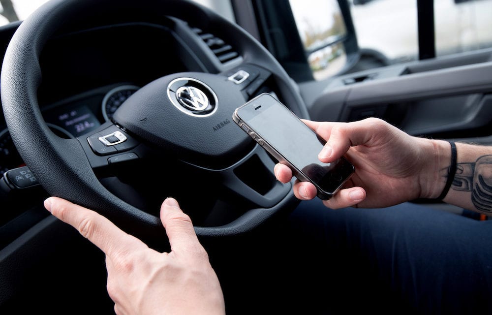 OVER HALF OF VAN DRIVERS RISK FINE FOR USING MOBILE PHONES Says Volkswagen Vans