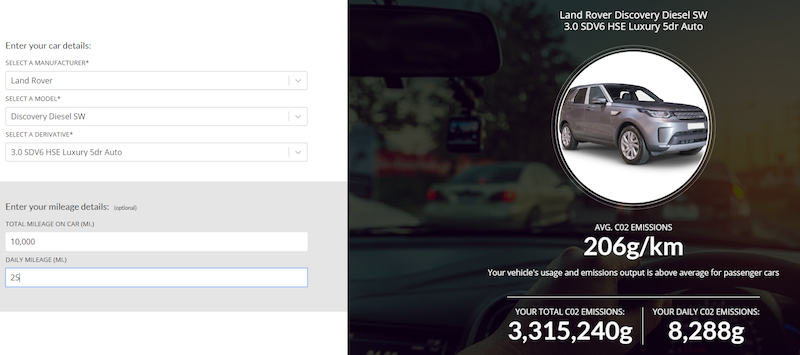 AMT Emissions Calculator reveals true car CO2 levels