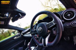 Alfa Romeo Guilia interior 300x200 - Alfa Romeo Giulia Quadrifoglio driven by Brown Car Guy