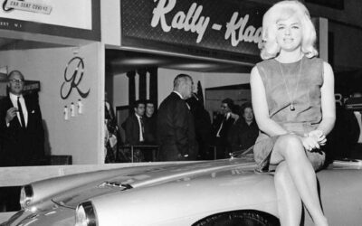 Diana Dors on her Maserati at Earls Court copy 400x250 - Stories