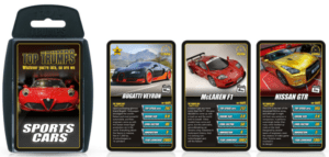 Top Tumps sports cars 300x143 - TOP TRUMPS THE ULTIMATE STOCKING FILLERS FOR CAR LOVERS
