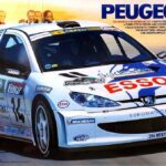 Tamiya 206 WRC and a scale model GTi