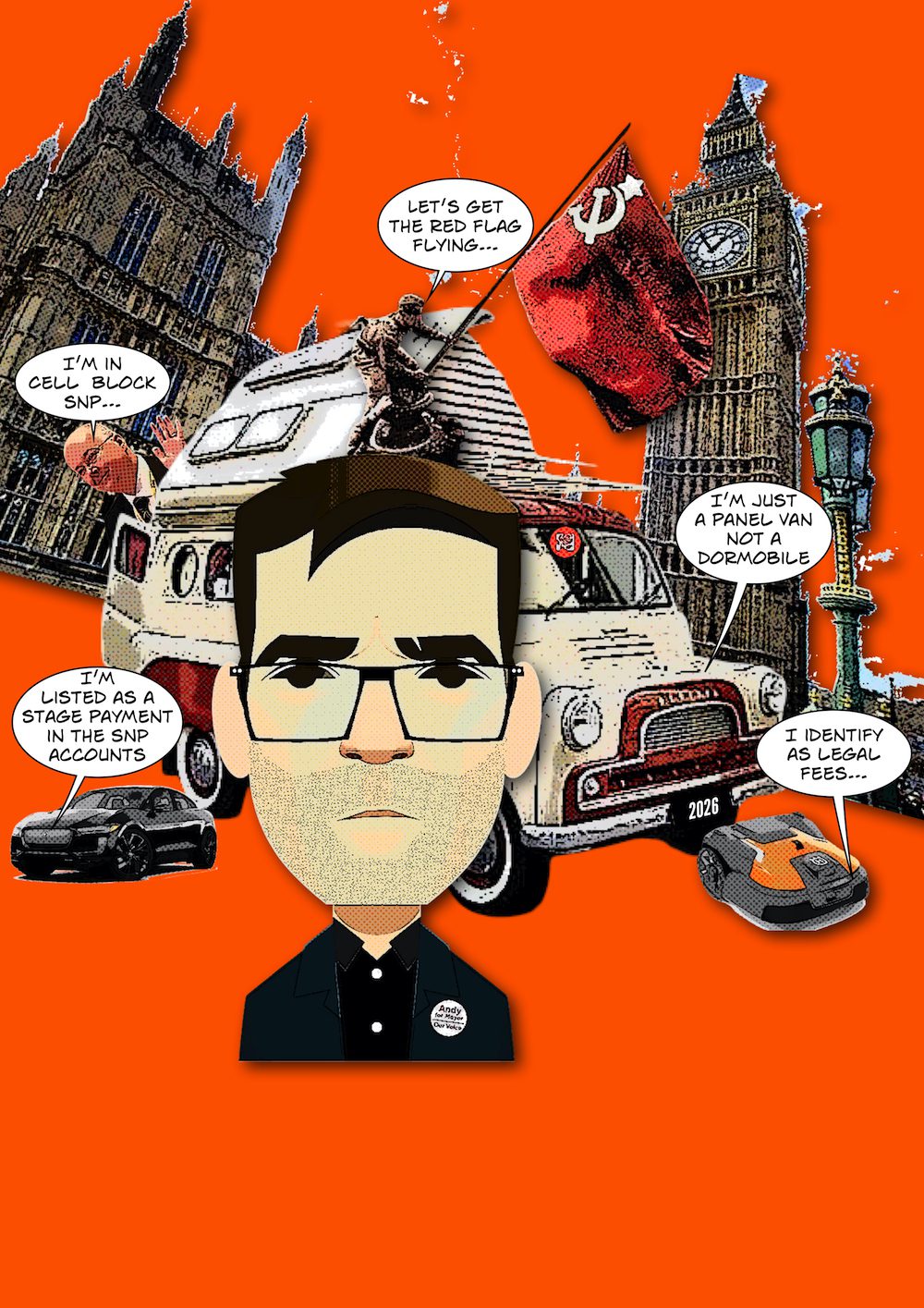 Anarcho Caravan Tyranny 'Spaffed on Caravans' Burnham Cover - Anarcho Caravan Tyranny 'Spaffed on Caravans'
