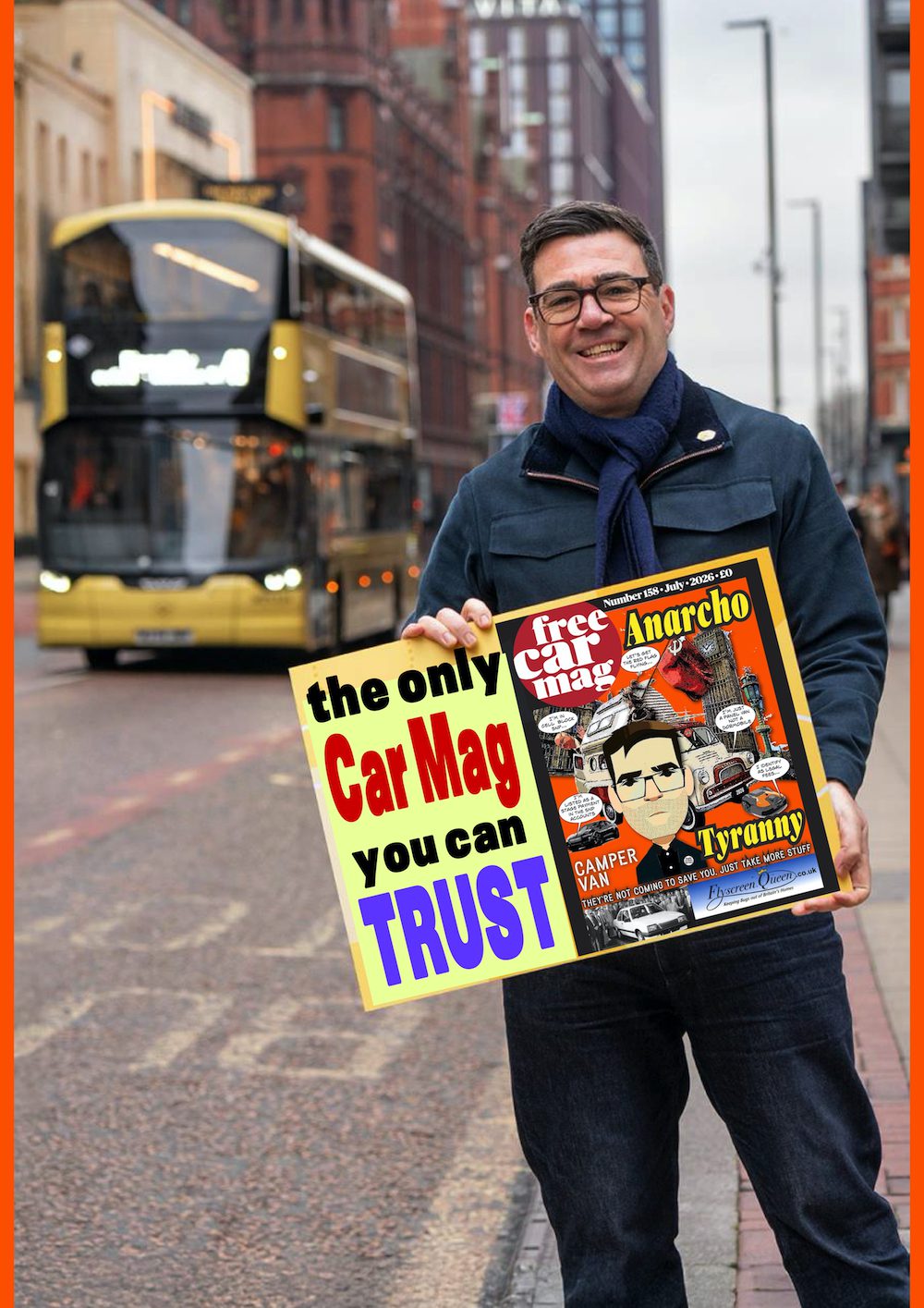 Anarcho Caravan Tyranny 'Spaffed on Caravans' Burnham Poster - Anarcho Caravan Tyranny 'Spaffed on Caravans'